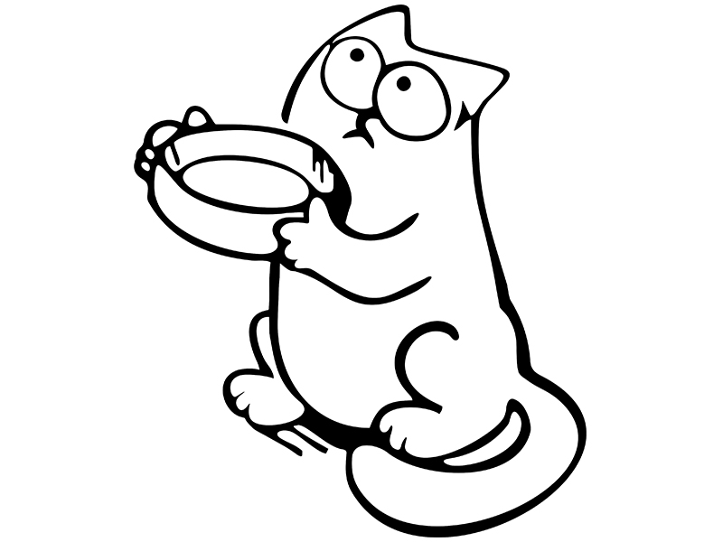 Раскраска котики смешные Раскраска котики смешные